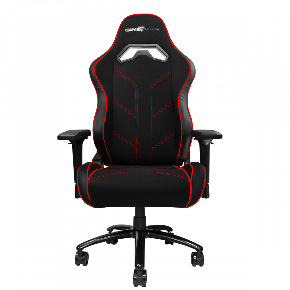 Silla gamer CGC600 Reclinable Descansabrazos 4D Estrella Metálica Negro/Rojo