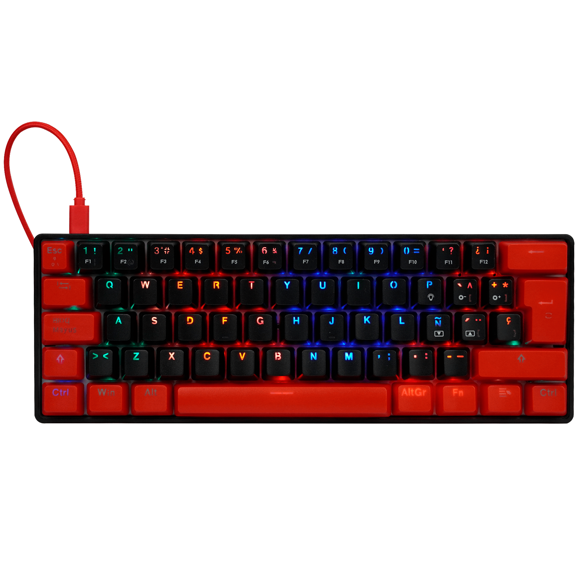 KBG560-RD-teclado gamer mecanico 60